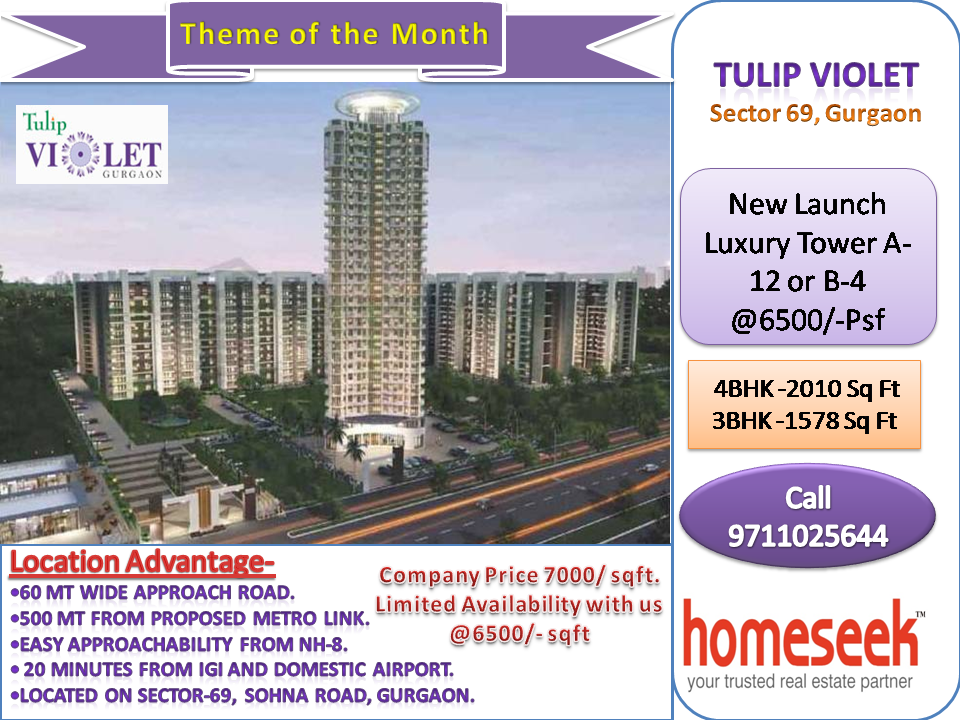Tulip Violet Homeseek Realtors at Sector 69, Gurgaon