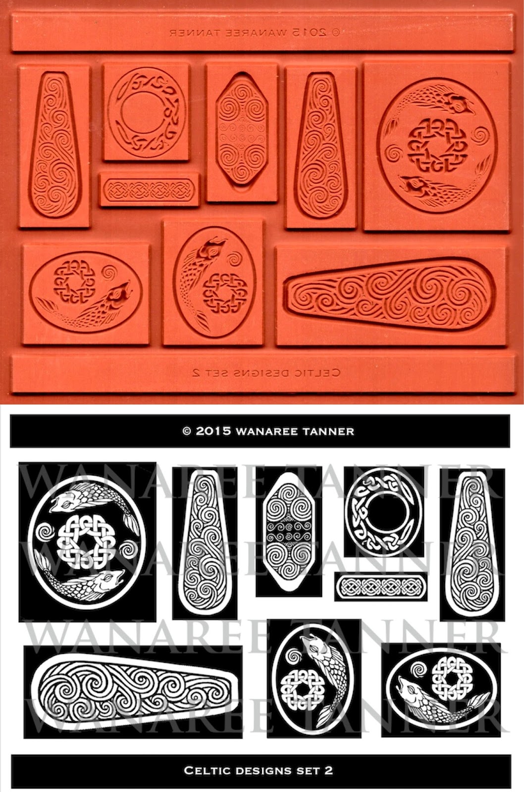 MetalClay Arts Conservatory Finely Detailed, Deep Relief Signature