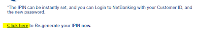 HDFC Bank - Forgot IPIN Password HDFC Bank - Forgot IPIN Password