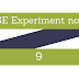 SE Experiment no 9