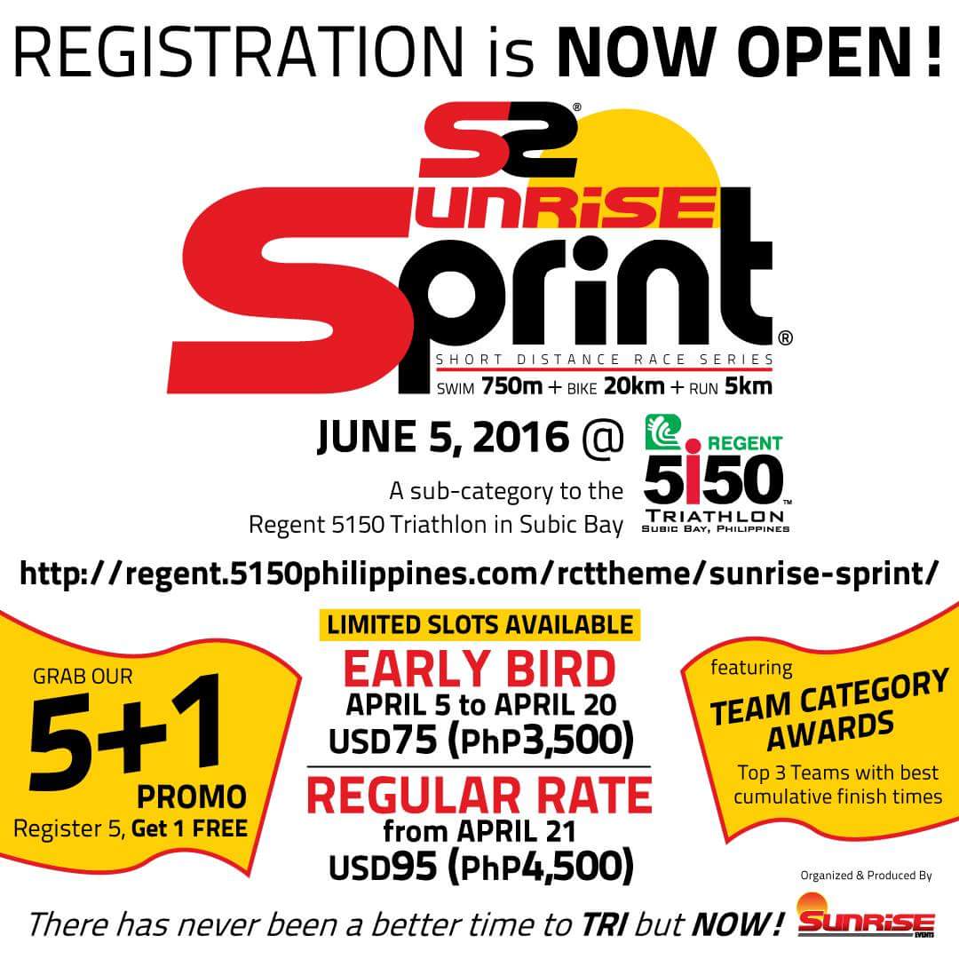 S2 Sunrise Sprint Short distance triathlon race