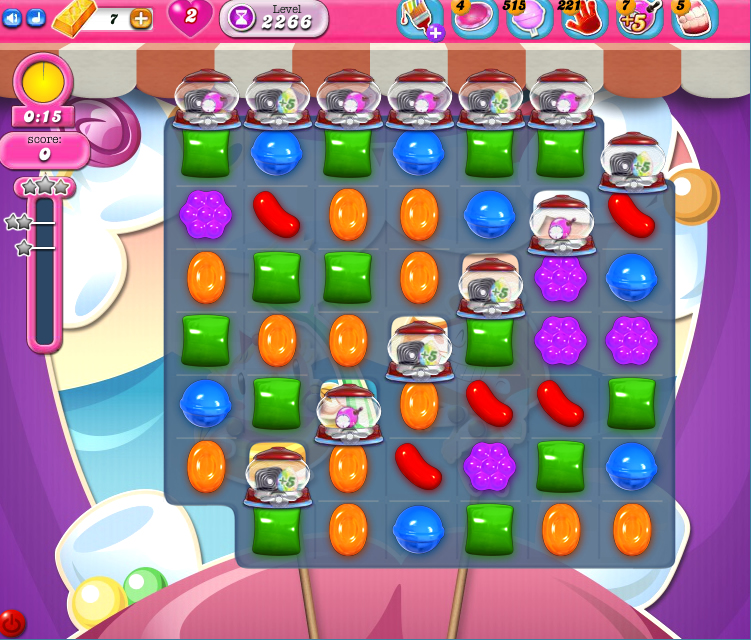 Candy Crush Saga level 2266 Candy Crush Saga level 2266