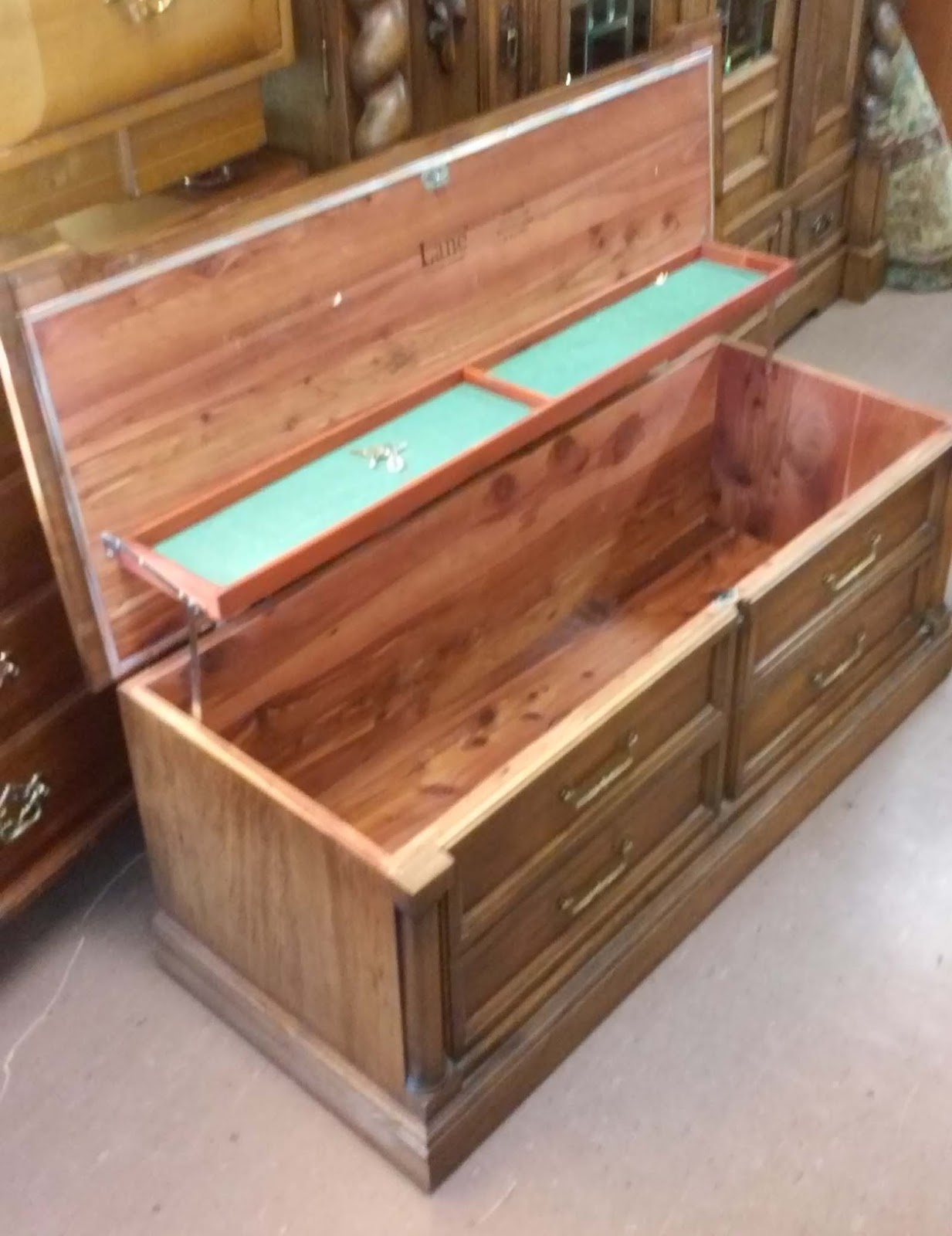UHURU FURNITURE & COLLECTIBLES SOLD **REDUCED** Lane Cedar Chest with