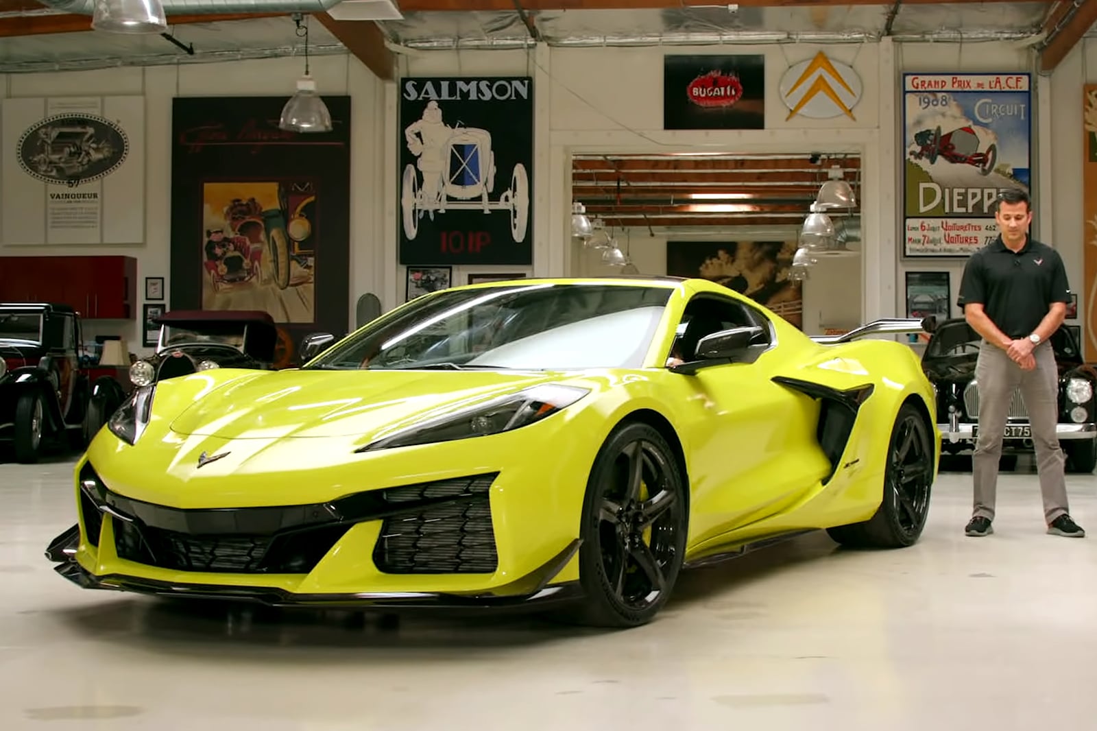 Jay Leno First Person to Drive Chevy Corvette Z06.