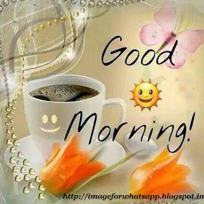 Good Morning Wishes with Cup of Love on Whatsapp