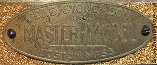 George B. Stone & Son Master-Model Drum Badge