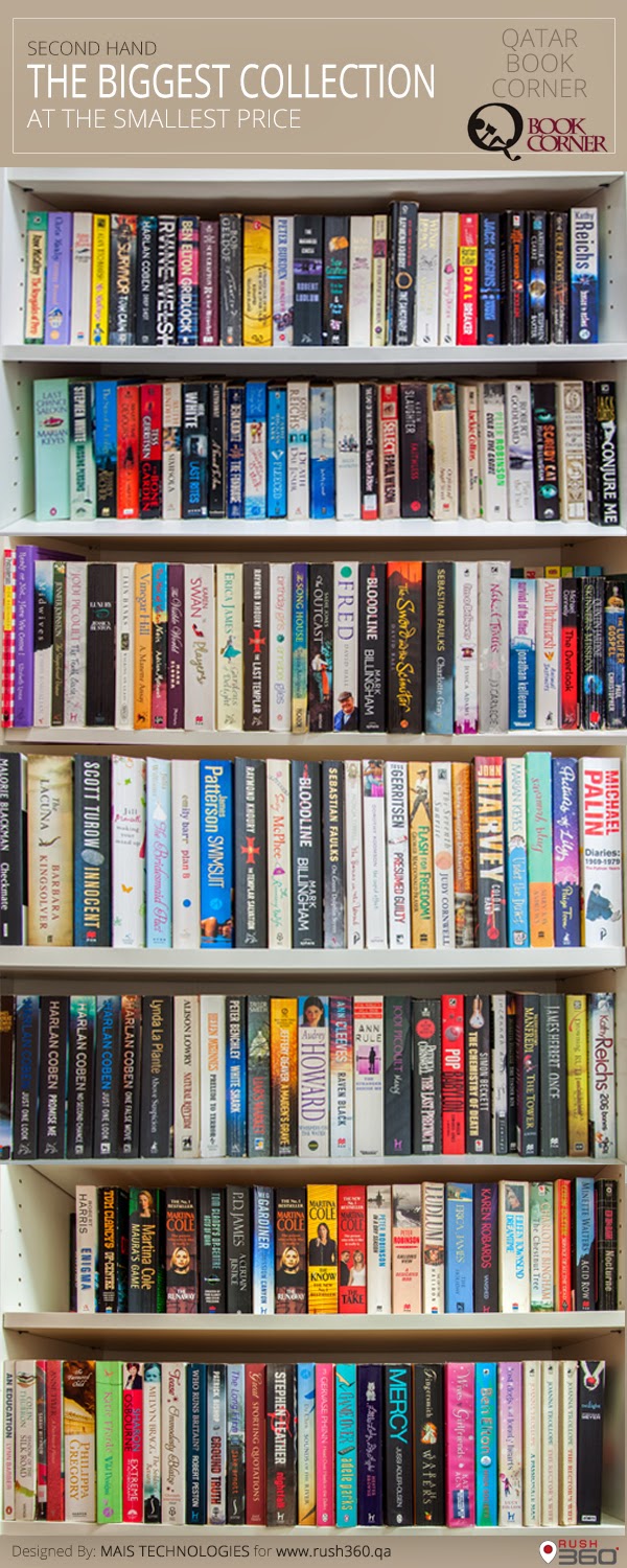 Rush360 Qatar Qatar Book Corner Giving a new purpose for used books!