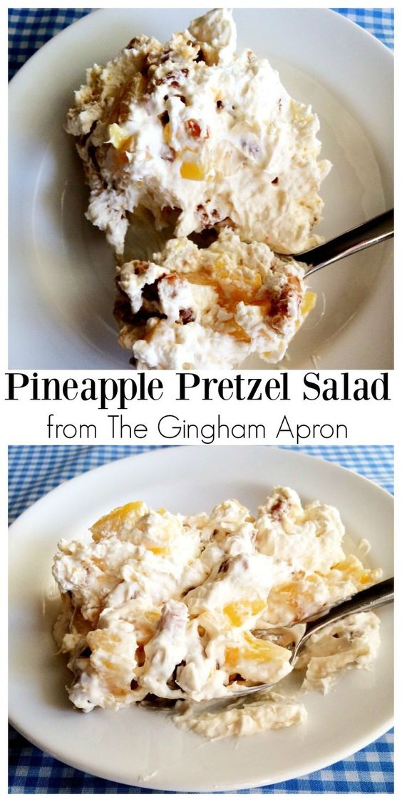 PINEAPPLE PRETZEL SALAD Aimer La Cuisine