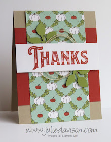 Stampin' Up! Warm Hearted Thanks Card ~ Autumn Fall ~ Thanksgiving ~ Holiday 2018 Catalog  ~ Control Freaks Blog Tour October 2018 ~ www.juliedavison.com
