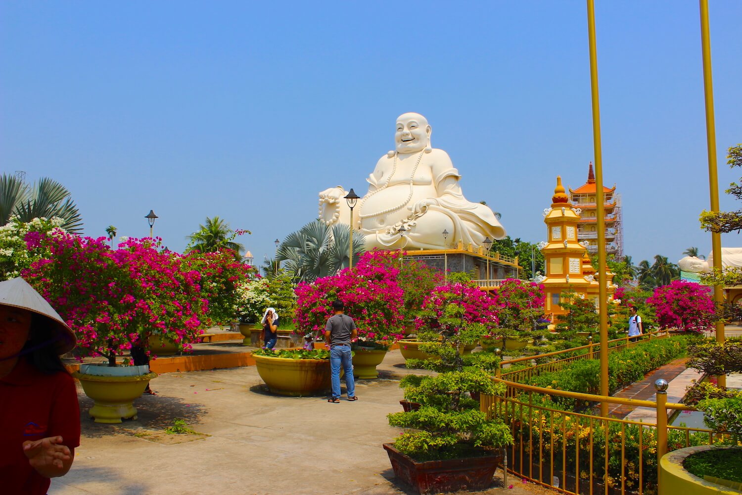 vinh trang temple and pagoda fat laughing buddha