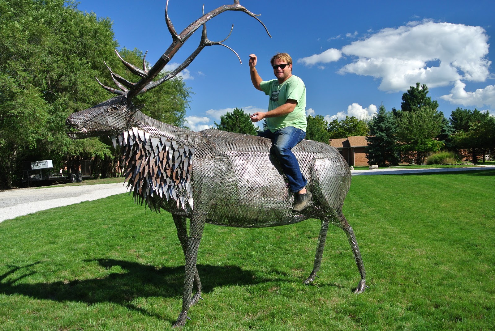 Life sized Steel Elk