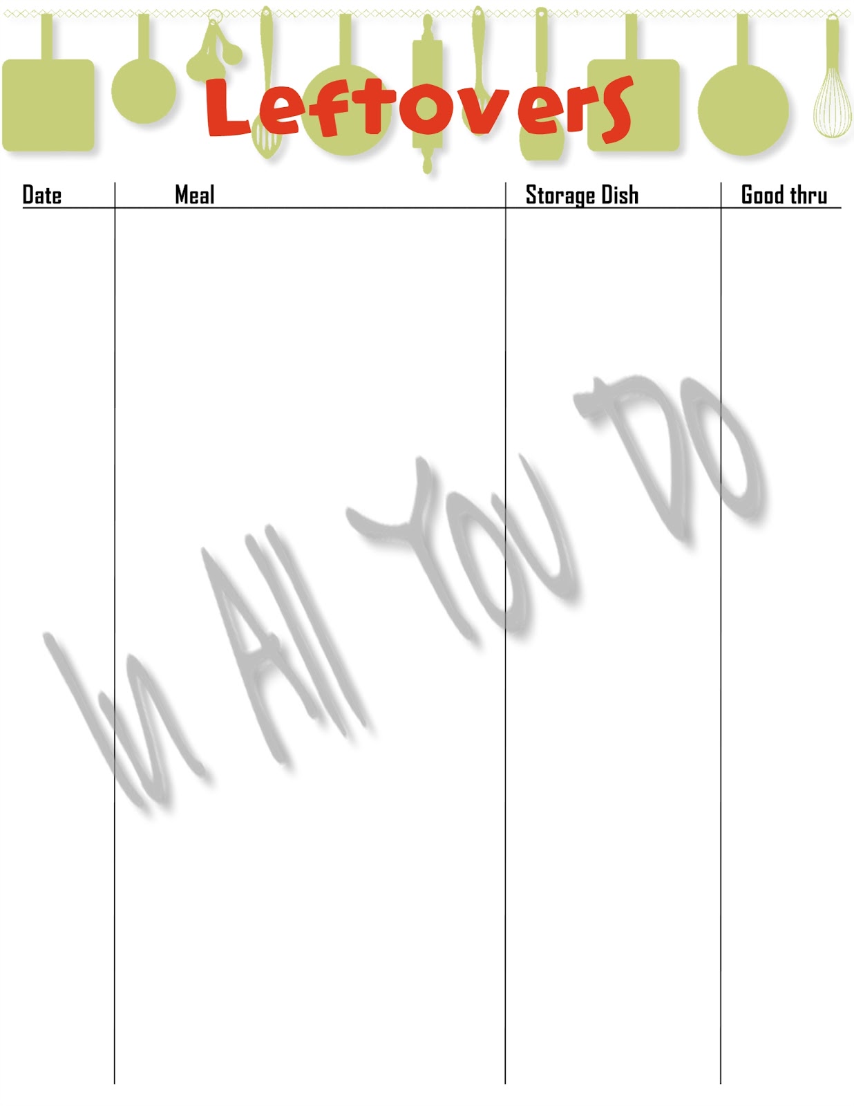 In All You Do...marriage, parenting, schooling, cooking, cleaning