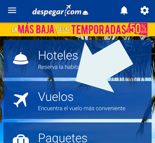 Como buscar un vuelo en app Despegar | Datos Vuelos - viajar barato online