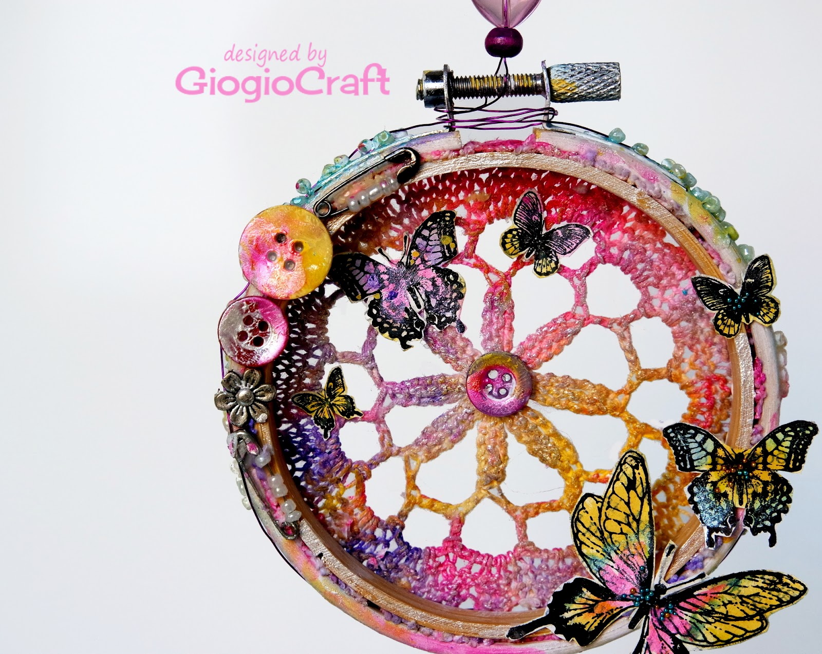 IndigoBlu Blog Video Tutorial A Romantic Mini Embroidery Hoop