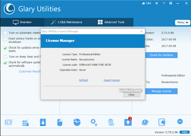 Glary Utilities Pro 5.143 serial key or number