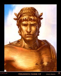 Colossus do GOW 2 com o kratos do lado