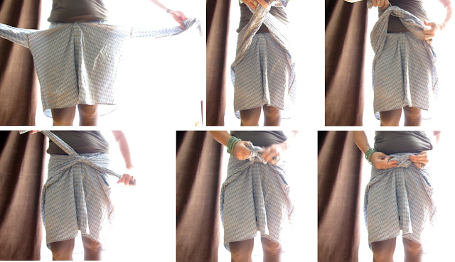 Needle and Nest Design: D.I.Y: dress shirt ~ bow tie skirt.