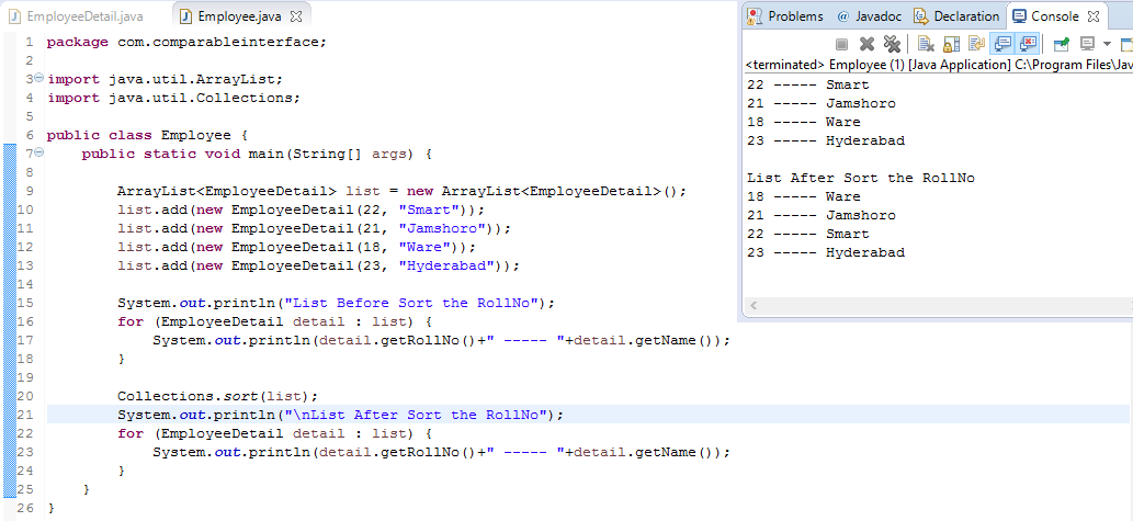 Teach Me How To program: set interface - interface in java used list object