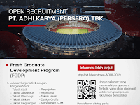 Lowongan Kerja PT Adhi Karya (Persero) Besar-Besaran Lowongan Kerja PT Adhi Karya (Persero) Besar-Besaran