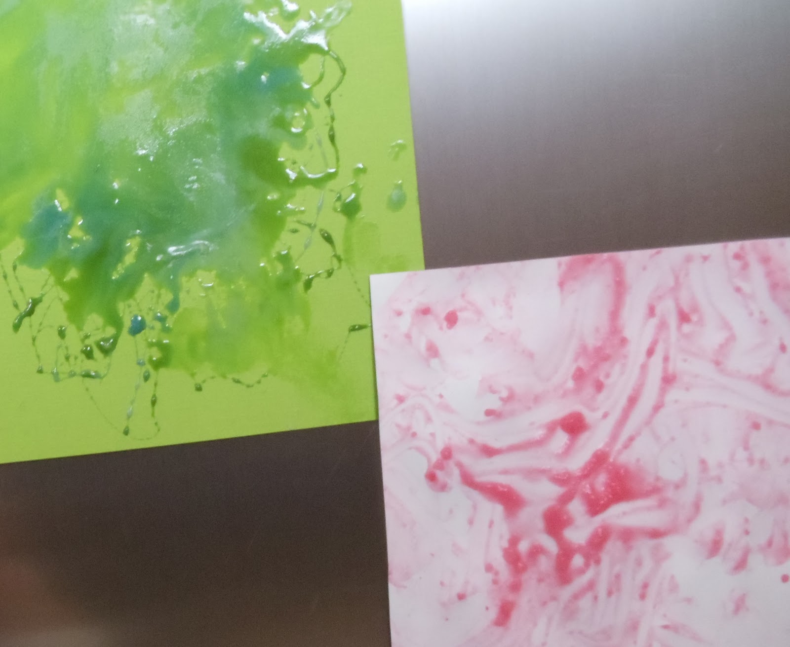 Red Recipe & Idea Box Homemade Finger Paint