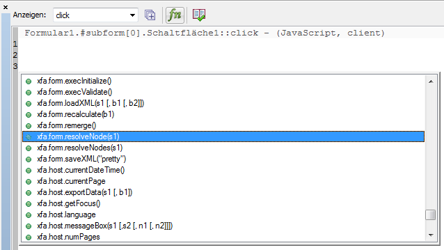 LiveCycle Blog: Standard-Funktionen im Skript-Editor anpassen//Modify ...