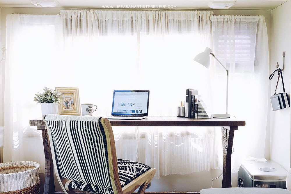 rv renovation makeover west elm target anthropologie