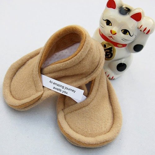 Be Different...Act Normal: Fortune Cookie Baby Booties