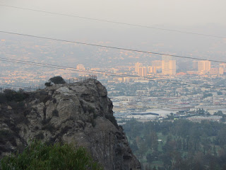 View east toward Bee Rock from Vista Del Valle Drive