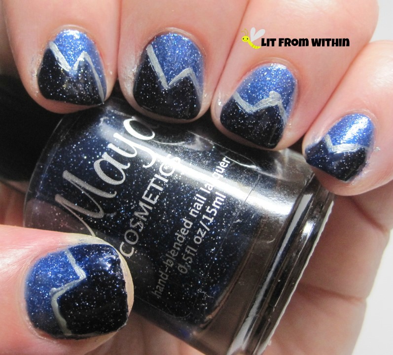 Maya Cosmetics Stargazing is supposed to be a dupe for Essie Starry Starry Night.