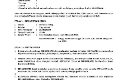 Contoh Surat Keputusan Dinas - Aneka Macam Contoh