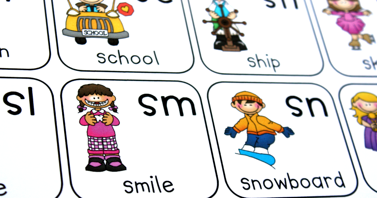 Consonant Blends Chart printable Ladybug s Teacher Files