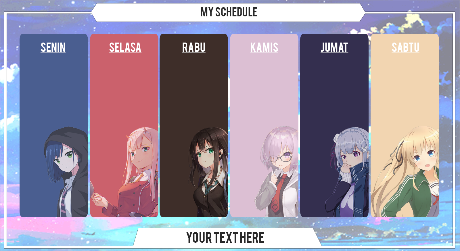 Schedule - Anime 