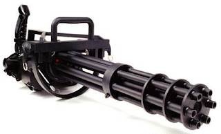 XM133 Minigun Gatling type machine gun Multi barrel firearm