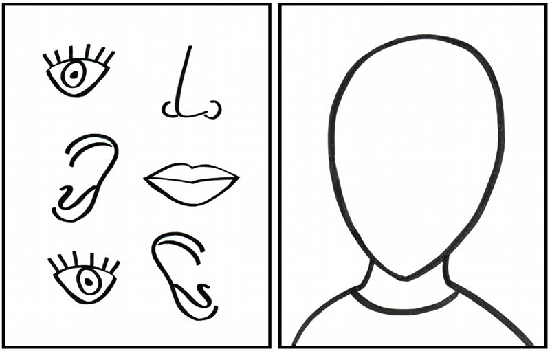 face parts coloring pages - photo #28