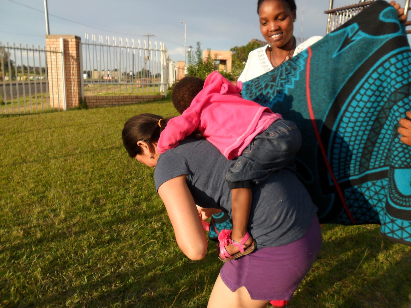 Grace in Lesotho 2013 Basotho Blankets