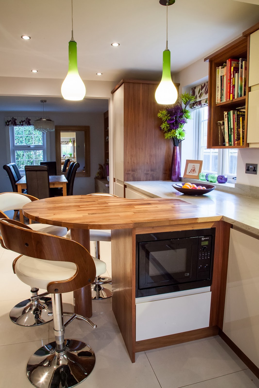 Furniture Smart Walnut & Gloss Kitchen