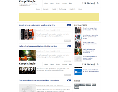 simple blogger templates