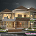 4 bedroom sloping roof grand home design