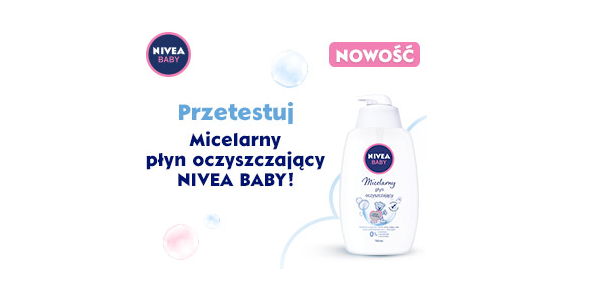 Przetestuj Micelarny płyn oczyszczający NIVEA BABY Konkurs
