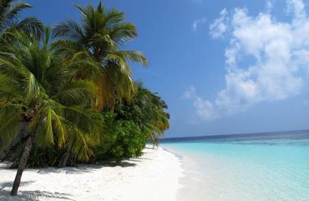 keindahan pulau maldives pantai maldives