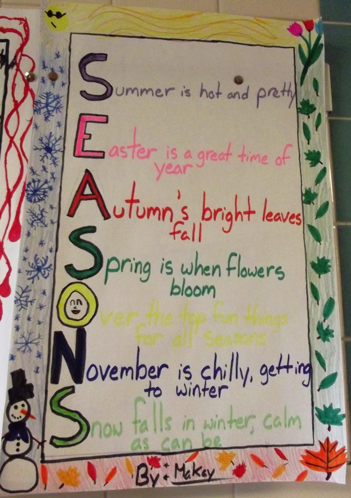 Room 13 Acrostic Poems