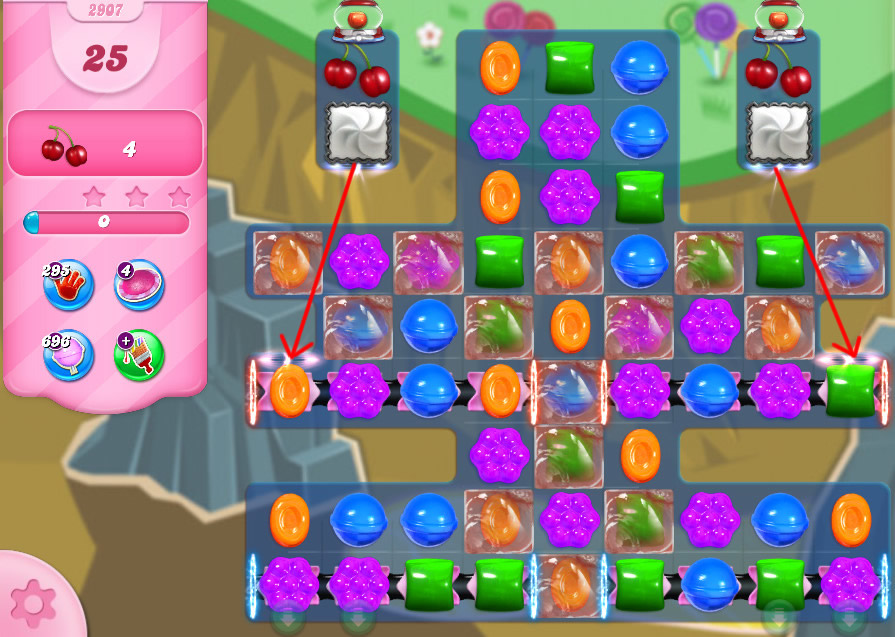 Candy Crush Saga level 2907 Candy Crush Saga level 2907