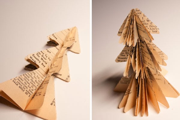 Árbol de papel reciclado para navidad en Recicla Inventa