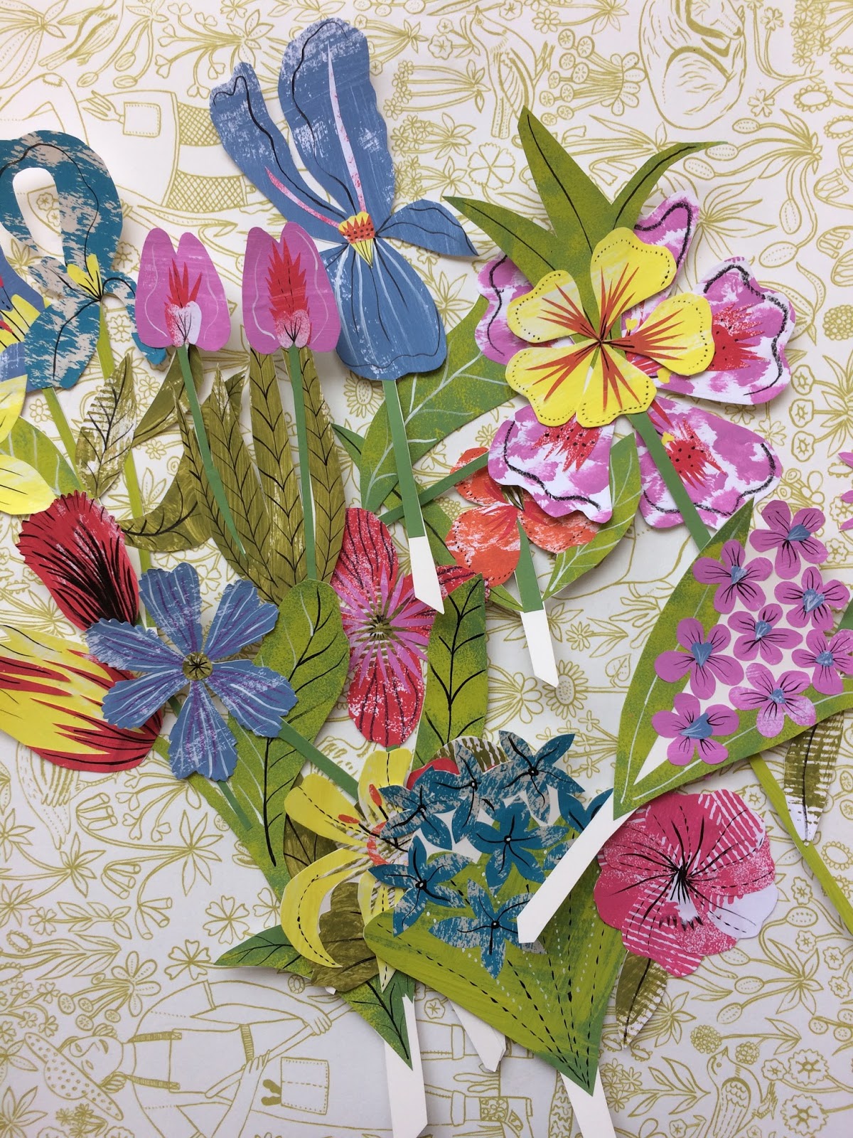 alice pattullo paper flower arranging workshop yorkshire paper flower sculpture