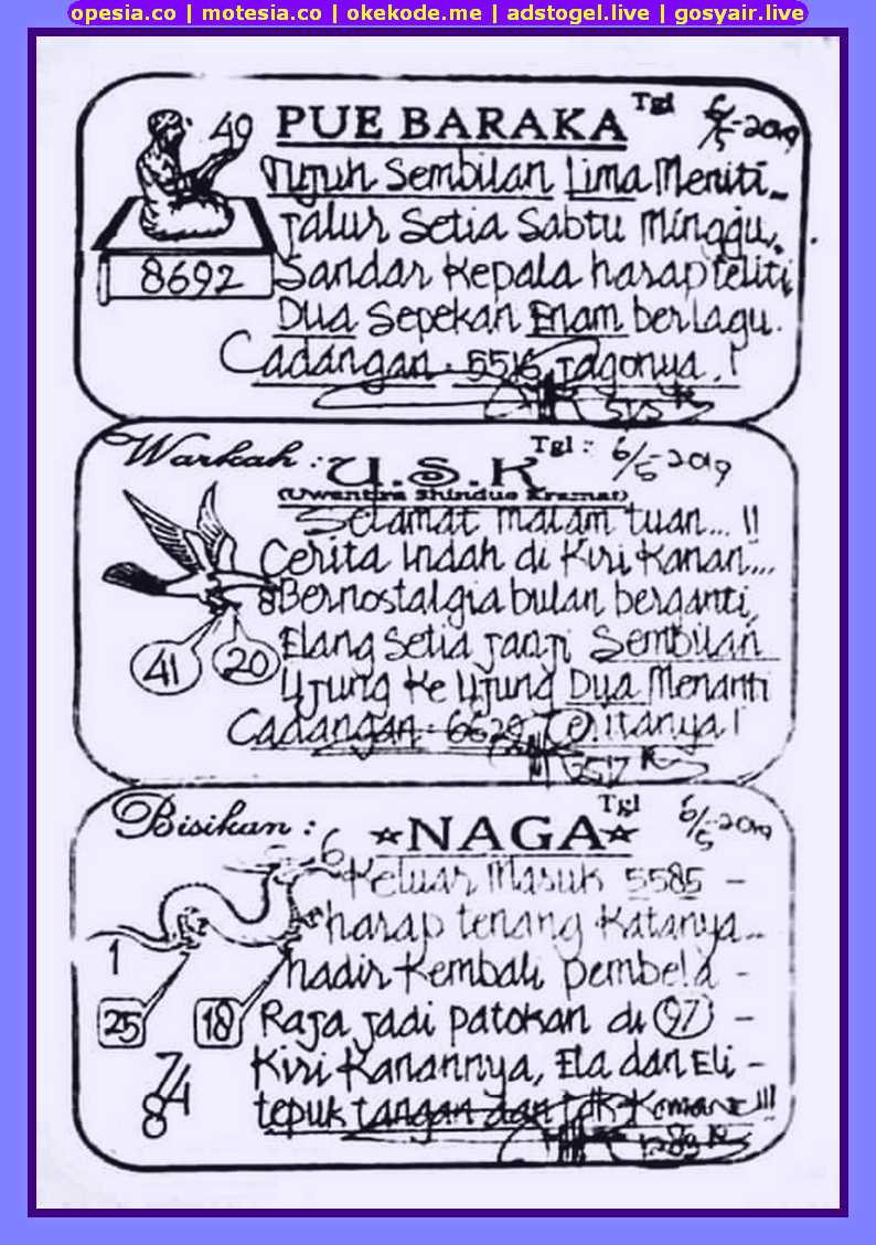 Kode Syair Sgp Hari Senin 6 Mei 2019 Okekode