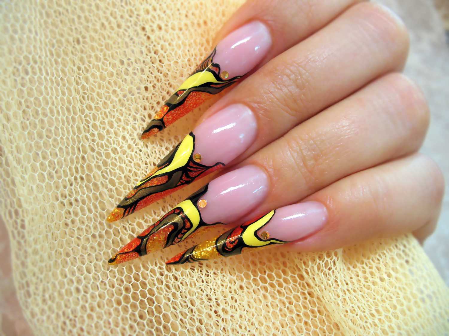 1. Hand Painted Nail Art Designs - wide 9