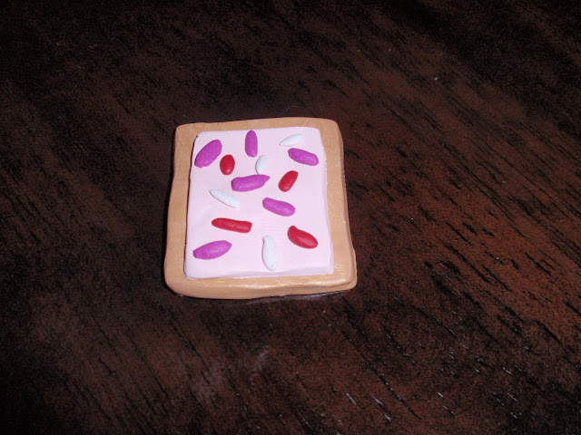 polymer clay, diy, make yourself, how to, pop tart, poptart, toaster pastry, dinner, tutorial