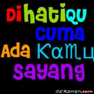 Dihatiku Cuman Ada Kamu Sayang ಌ Berawancom ಌ