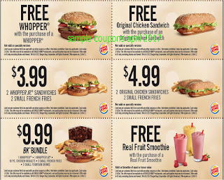 free Burger King coupons april 2017