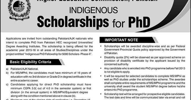 Hec pakistan phd thesis education